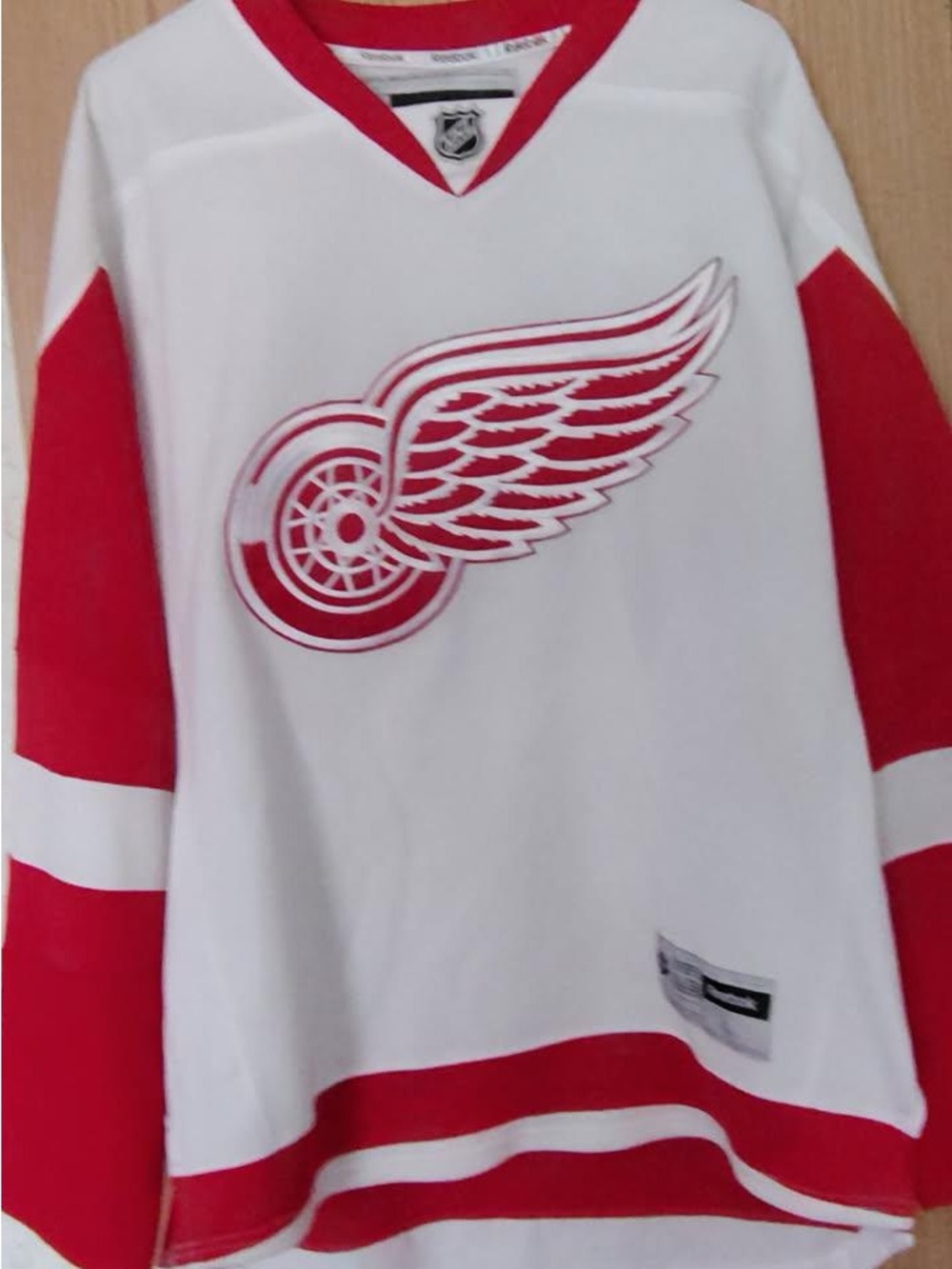 Reebok White and Red NHL Player Jersey